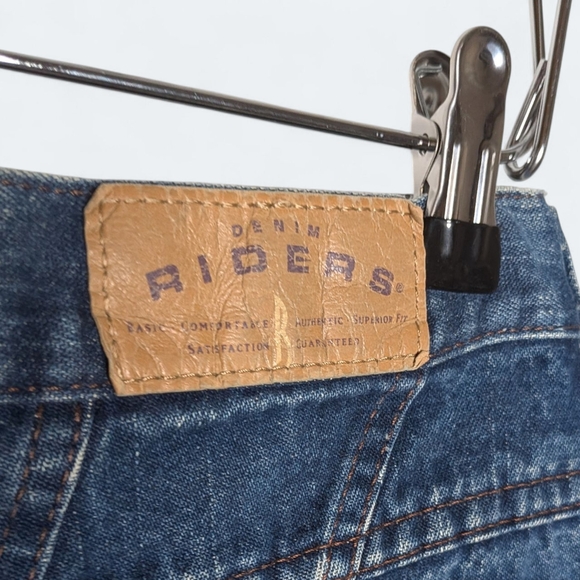 Riders by Lee Denim Jeans Vintage Relaxed Fit Tapered Leg High Waist Pants 28x28 - Picture 6 of 10
